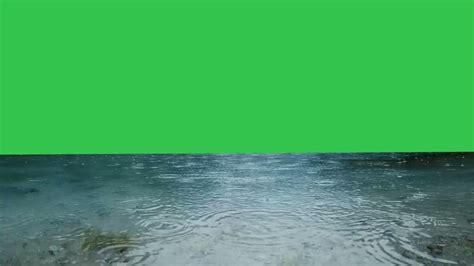 Rain Falling Green Screen Video Rain Green Screen With Sound 8k Free