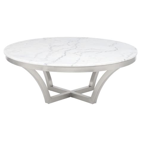 This is a classic take on the reliable round glass table and works quite well in any modern at first glance, the dorel black coffee table with a marble lift top may seem like just another coffee table. Amelia Hollywood Regency Round White Marble Top Silver ...