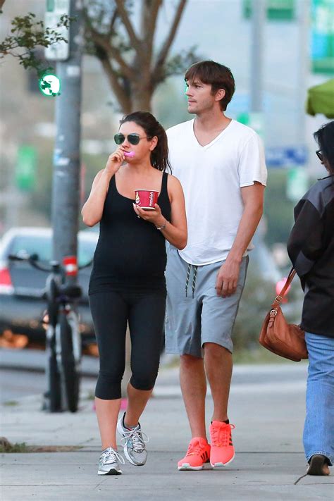 I figured out that everyone was taking. Mila Kunis & Ashton Kutcher - Out in Sherman Oaks - June ...