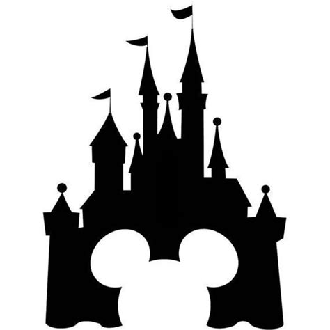 Disney Castle Vector Cinderella Castle Silhouette Vector At Getdrawings