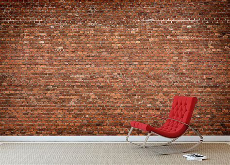 Red Brick Wall Texture Wall Mural Wallpaper Canvas Art Rocks