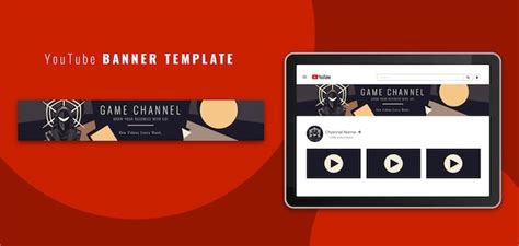 Free Vector Abstract Youtube Banner Template Flat Style