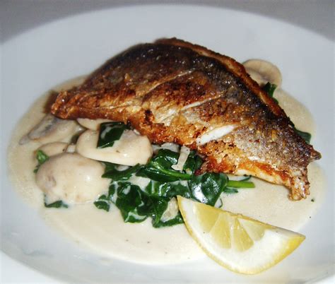 Lbs chilean sea bass fillets. the Best Recipes: Sea Bass with Wilted Spinach and Mushrooms