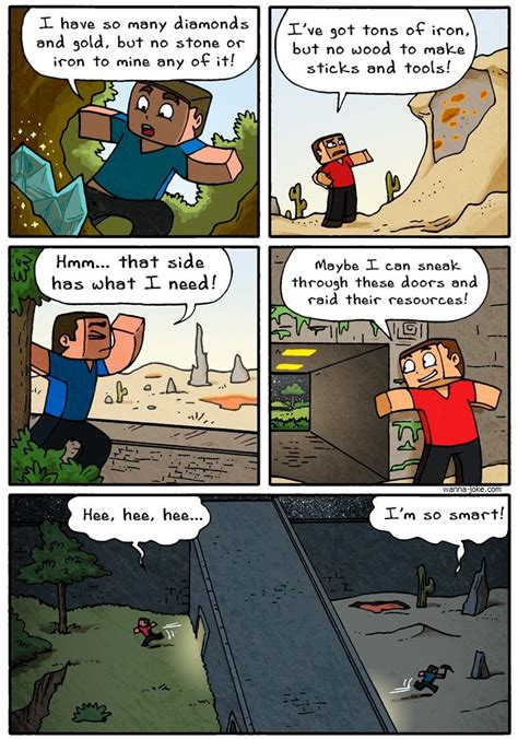 Minecraft Logic Comics Minecraft Funny Story Pitbull Sas Service