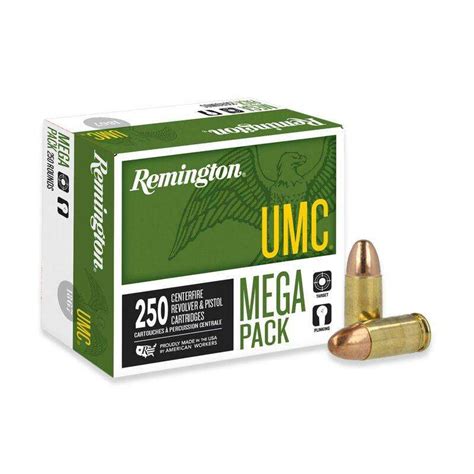 Remington Umc 9mm Luger 115gr Fmj Ammo 1000 Rd Range Usa