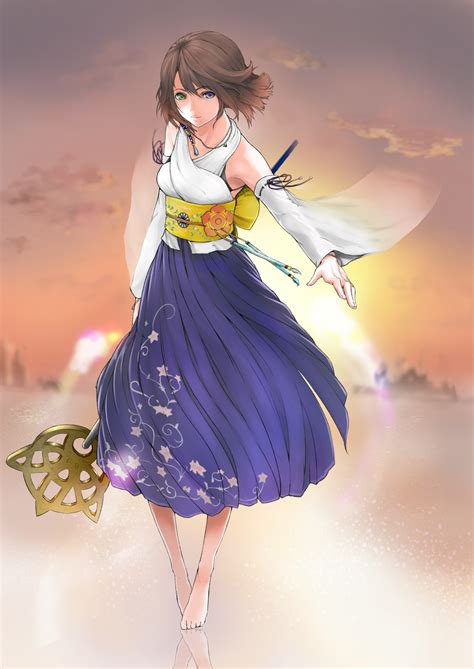 Yuna Final Fantasy And 3 More Drawn By Tenk1208 Danbooru