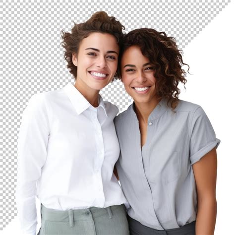 Premium Psd Lesbian Couple Smiling