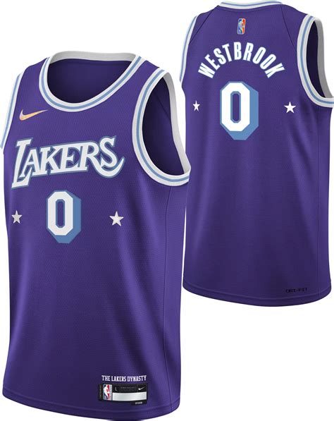 Nike Youth 2021 22 City Edition Los Angeles Lakers Russell Westbrook 0