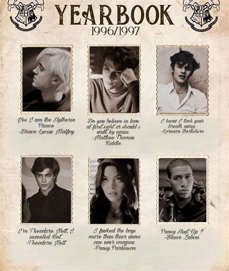 Slytherin Yearbook Harry Potter Draco Malfoy Harry Potter Aesthetic Slytherin