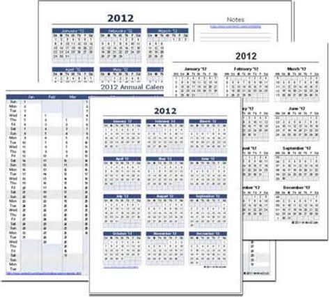 Plantilla De Calendario Anual En Excel Descargar