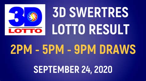 Stl camsur 1st draw result may 28 2021 stl camarines sur result today 10 30am draw morning now. 3D Swertres Lotto Results Today, September 24, 2020 ...