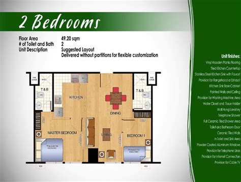 2 Bedroom Maids Room The Ilustrata Residences