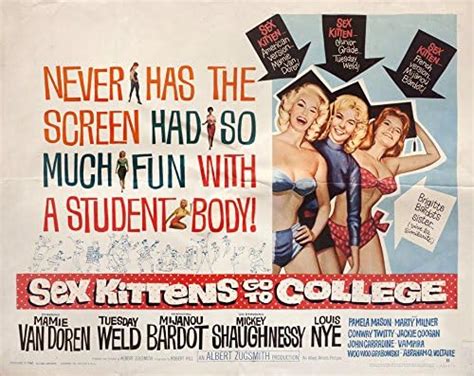 Sex Kittens Go To College 1960 Us Half Sheet Poster At Amazons Entertainment Collectibles Store