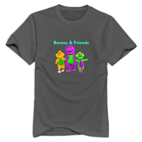 Promotion Barney And Friends Mens T Shirt Summer O Neck Man T Shirt In T