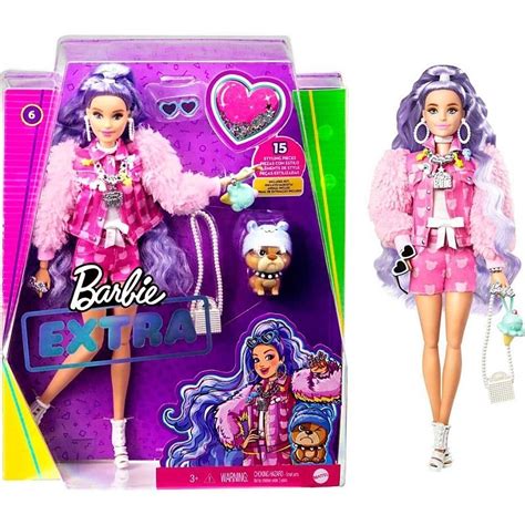 Barbie Extra Lalka Modowa Piesek Akcesoria Grn27 Mattel