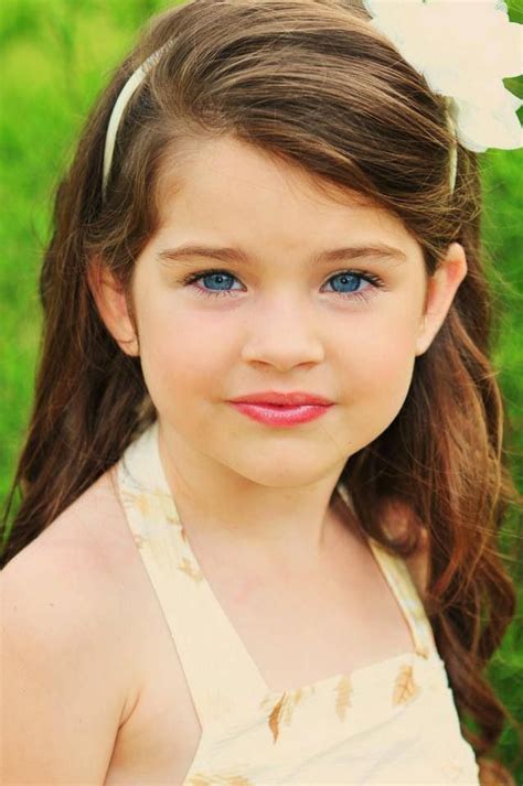 Four Year Old Girl Model Headshot Print Pageant Natural Photo Shoot