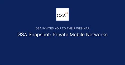 Gsa Snapshot Private Mobile Networks Gsa