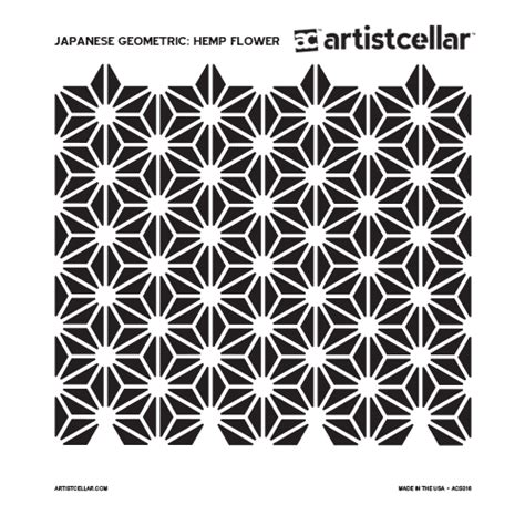 Geometric pattern transparent images (8,554). Japanese Geometric Series Stencils | Geometric stencil ...
