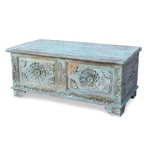 A reclaimed walnut finish adorns the wood frame and legs of this. Buy FR Cabinet Series Vintage Hand Carved Accent Storage ...