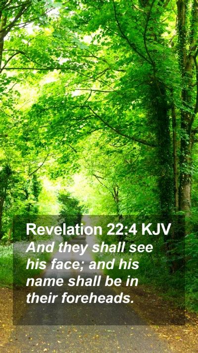 Revelation 224 Kjv Mobile Phone Wallpaper And They Shall See His