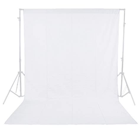 Studio Backdrop Background White 6 X 9ft Photoshoot Cotton Durable