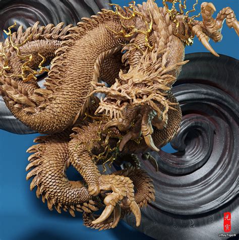 Traditional Japanese Dragon Zbrushcentral