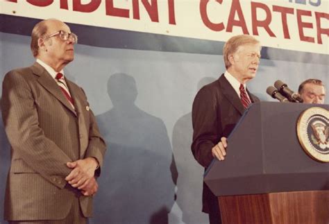 President Carter Speaking At Podium Photograph Wisconsin Historical Society