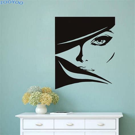 Zooyoo Sexy Girl Wall Decals Beauty Salon Fashion Wall Stickers Home