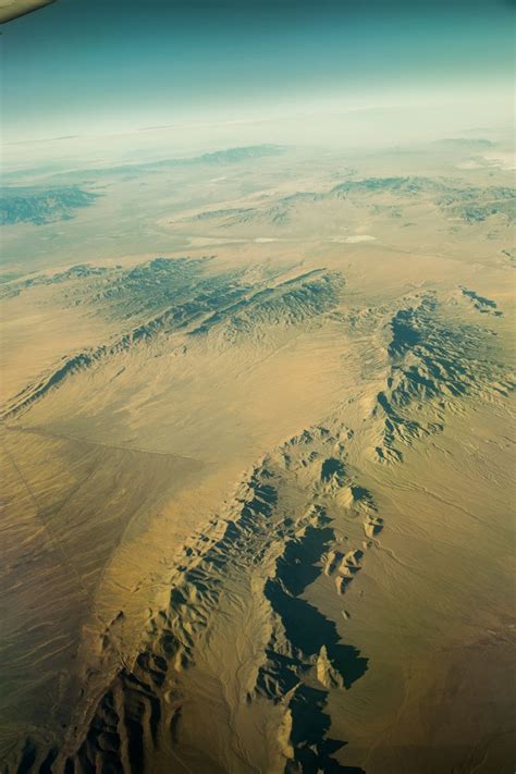 The Basin And Range Geological Pattern Of The Nevada Desert From