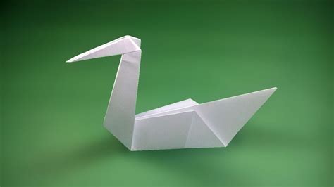 Easy Origami A4 Paper Swan Printable Templates