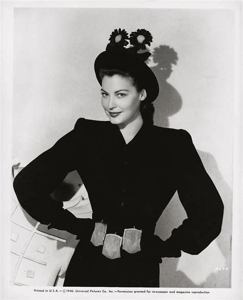 Ava Gardner Original 1946 Fashion Portrait By Ed Estabrook Ava