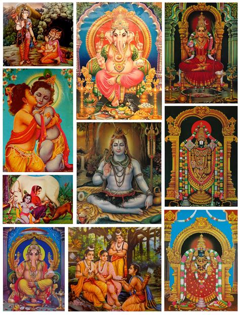 A Collection Of Hindu Gods How Do All Of These Gods Relate To One
