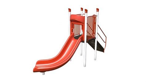 Freestanding Curved Slide Playground Equipment Usa