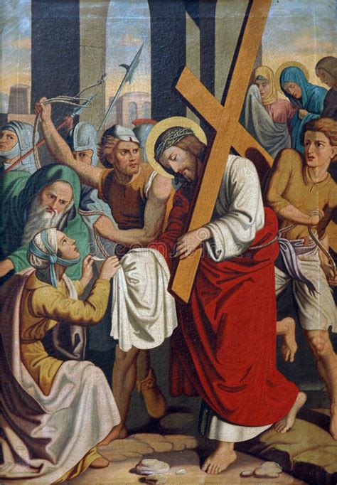 6th Stations Of The Cross Editorial Stock Image Image Of Blood 85342899