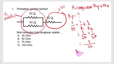 Cara Mencari Hambatan Pengganti Total Dari Rangkaian Campuran YouTube