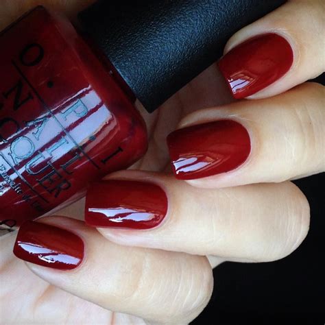 Deep Red Nail Polish Opi Malaga Wine