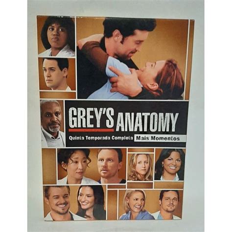 Box DVD Greys Anatomy 5 Temporada Legendado Original Shopee Brasil