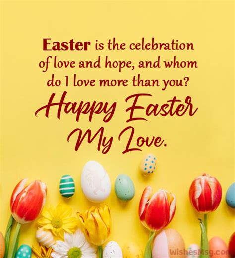 Easter Love Messages Happy Easter My Love Wishesmsg