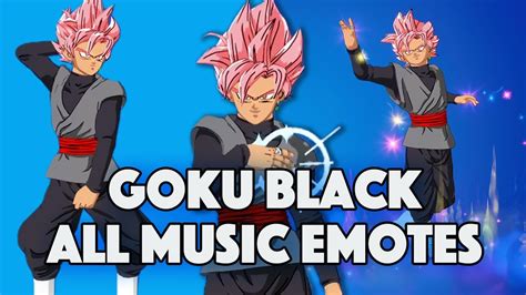 Goku Black Dances All Music Emotes Fortnite Dragon Ball Youtube
