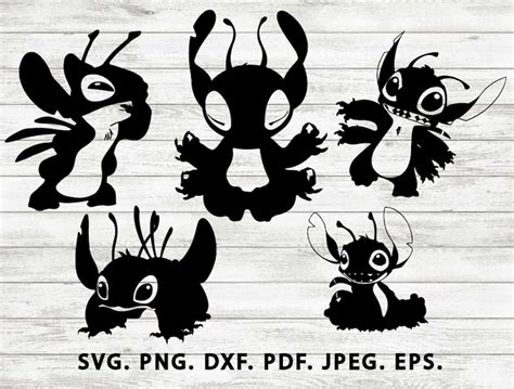 Stitch Disney Svg Lilo And Stitch Svg Stitch Stickers Etsy