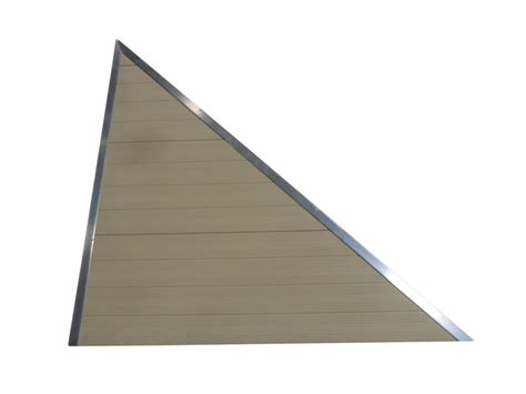 Classic Triangle Aluminum Decking Beige Right Hewitt