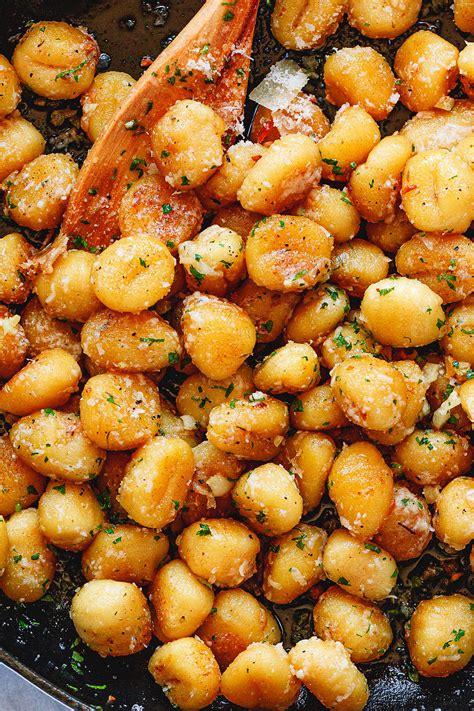 Fried Butter Gnocchi With Garlic Parmesan Recipe Eatwell