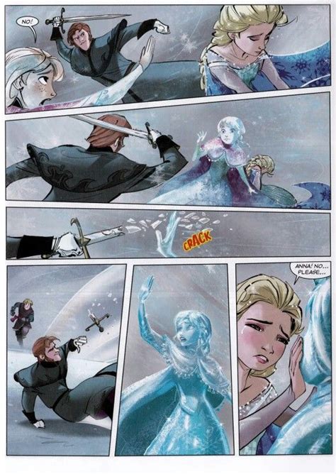Frozen Comic Anna Freezing Into A Ice Statue