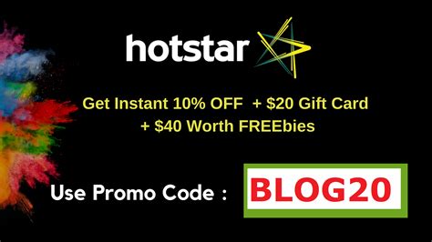 So if you want to watch hotstar original content free online then you need to avail airtel disney+ hotstar offer. Hotstar $5 off & $40 gift card | Hotstar Promo Code: BLOG20