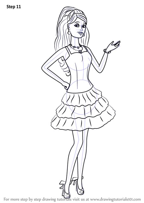 Printable colouring page for girls. Learn How to Draw Barbie from Barbie Life in the Dreamhouse (Barbie: Life in the Dreamhouse ...