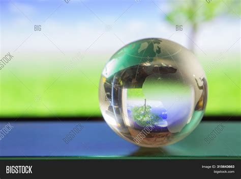 World Globe Crystal Image And Photo Free Trial Bigstock