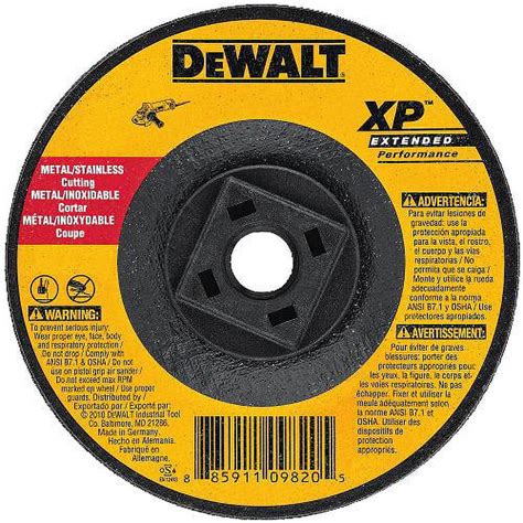 Dewalt Dw8860h Metal And Stainless Steel Cutting Wheel 7 50 Pak