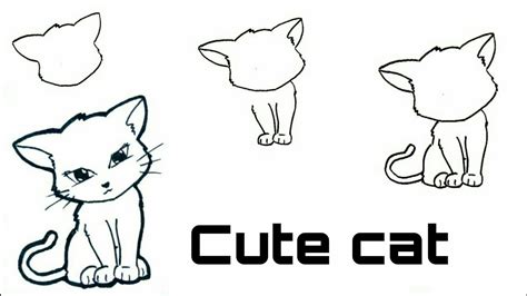 Cara Menggambar Kucing Yang Mudah Tirto Mall Imagesee
