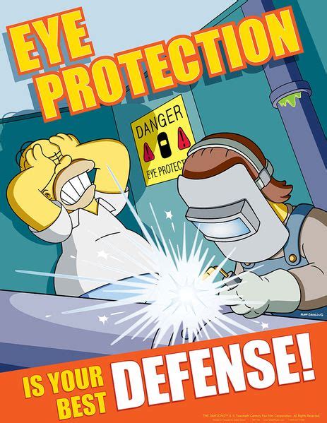 Pin On HOMER SIMPSON Safety Poster