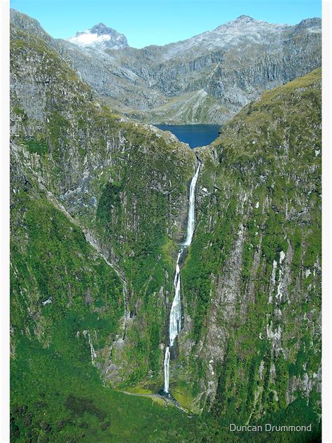 sutherland falls and lake quill milford south island new zealand photographic print by